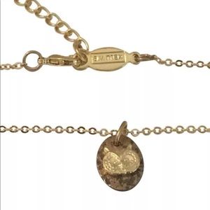 AV Max Gold Tone Mini Owl Pendant Necklace